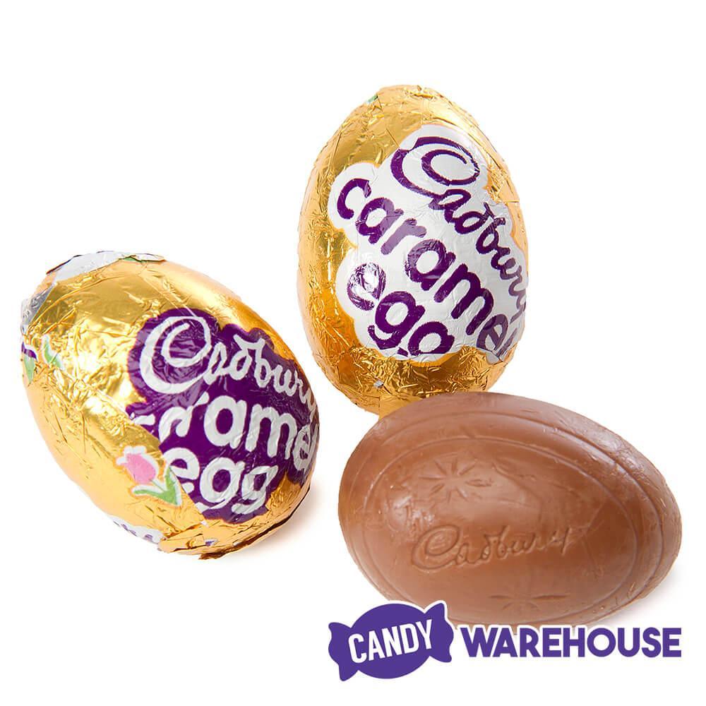 Mini Cadbury Caramel Filled Milk Chocolate Eggs: 12-Piece Tray - Candy Warehouse