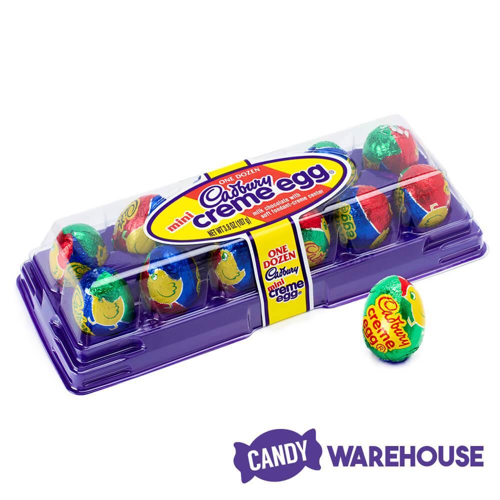 Mini Cadbury Creme Eggs: 12-Piece Tray - Candy Warehouse