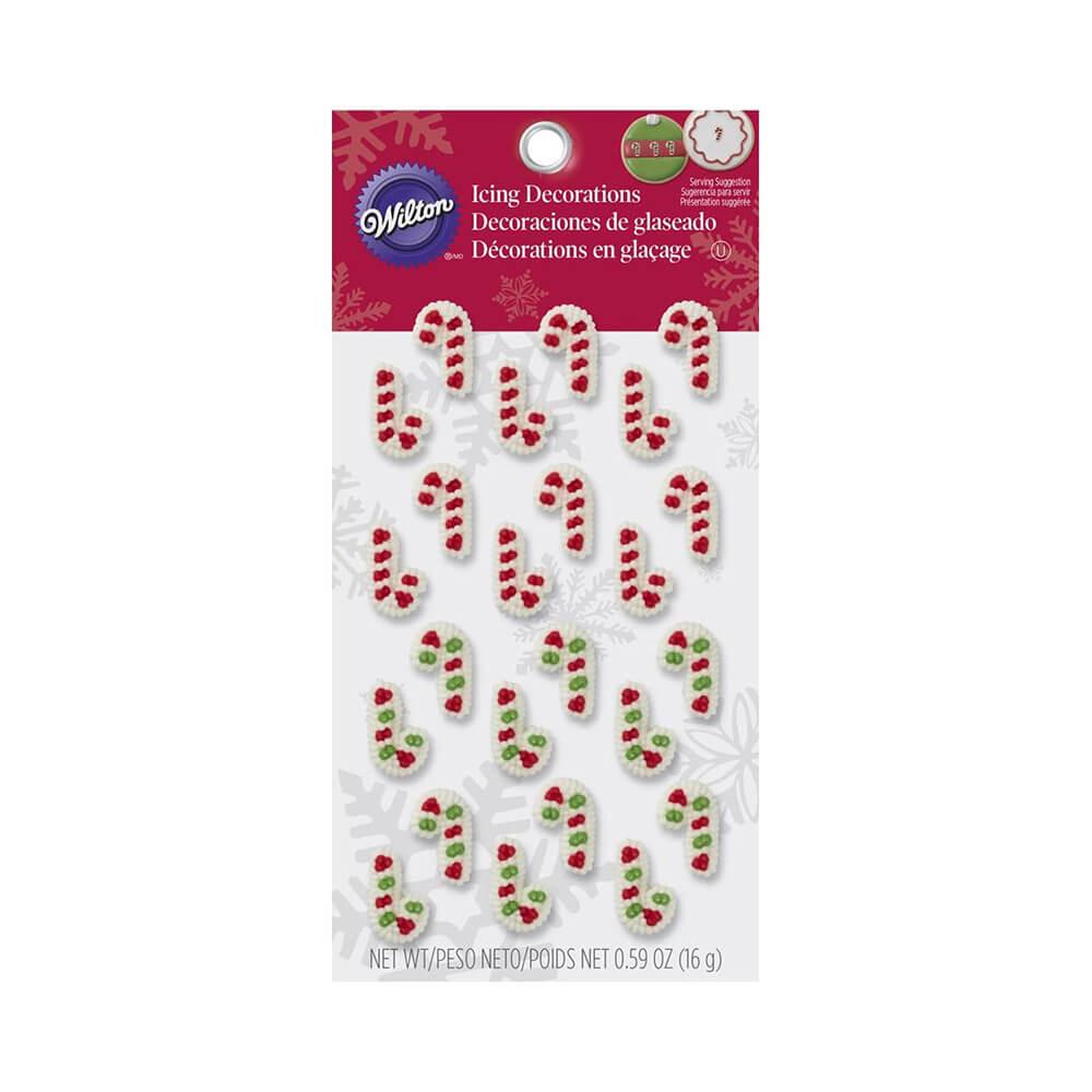 Mini Candy Cane Cookie Decorations: 24-Piece Pack - Candy Warehouse