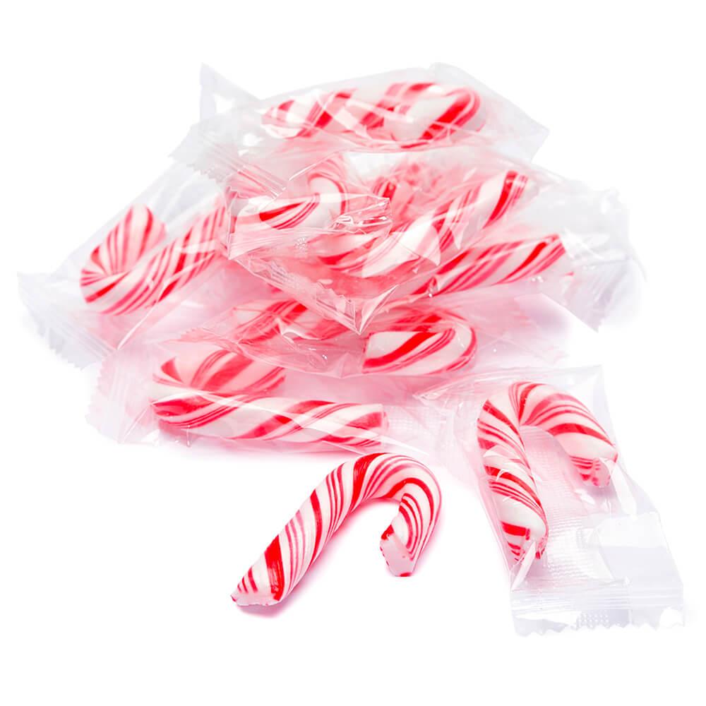 Mini Candy Canes - Red and White: 100-Piece Tub - Candy Warehouse