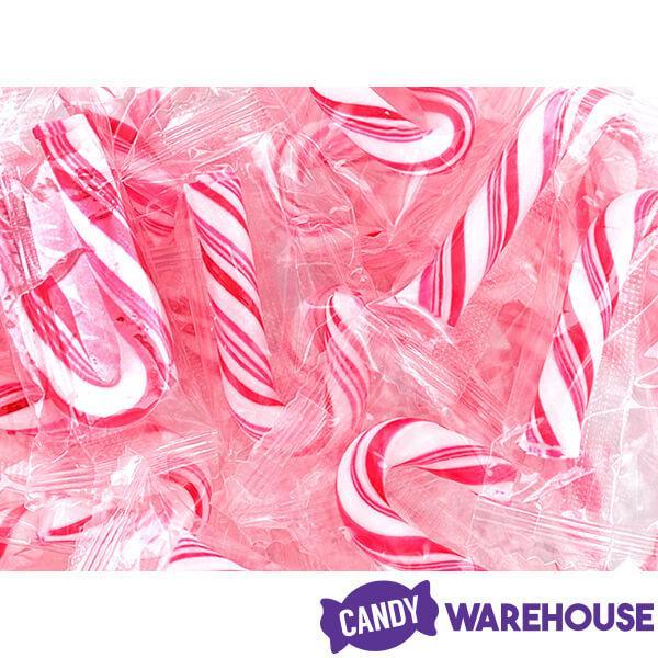 Mini Candy Canes - Red and White: 100-Piece Tub - Candy Warehouse