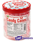 Mini Candy Canes - Red and White: 45-Piece Jar - Candy Warehouse