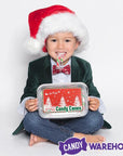 Mini Candy Canes - Red, Green, and White: 100-Piece Tub - Candy Warehouse