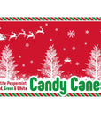 Mini Candy Canes - Red, Green, and White: 100-Piece Tub - Candy Warehouse