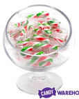 Mini Candy Canes - Red, Green, and White: 100-Piece Tub - Candy Warehouse