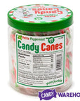 Mini Candy Canes - Red, Green, and White: 45-Piece Jar