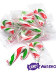 Mini Candy Canes - Red, Green, and White: 45-Piece Jar