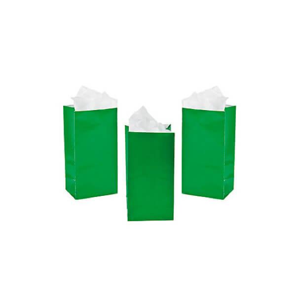 Mini Candy Treat Bags - Green: 24-Piece Bag