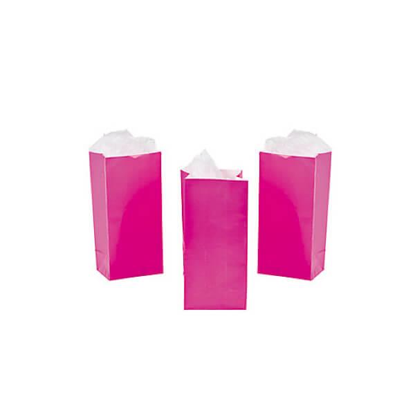 Mini Candy Treat Bags - Hot Pink: 24-Piece Bag