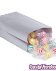 Mini Candy Treat Bags - Silver: 24-Piece Bag - Candy Warehouse