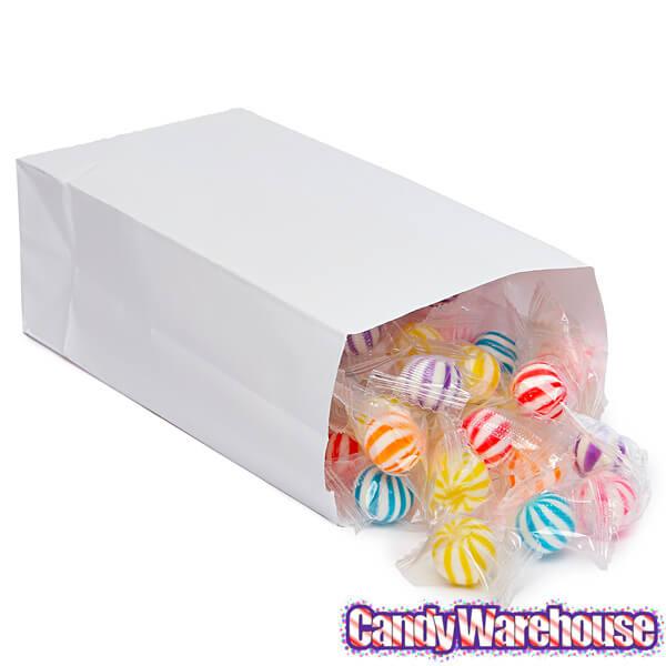 Mini Candy Treat Bags - White: 24-Piece Bag - Candy Warehouse