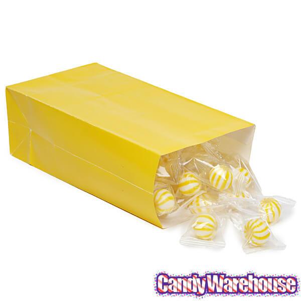 Mini Candy Treat Bags - Yellow: 24-Piece Bag - Candy Warehouse