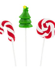 Mini Christmas Lollipops on 12-Inch Sticks: 100-Piece Pack