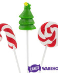 Mini Christmas Lollipops on 12-Inch Sticks: 100-Piece Pack