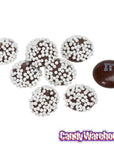 Mini Dark Chocolate Drops with White Nonpareils: 10LB Case