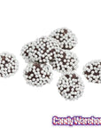 Mini Dark Chocolate Drops with White Nonpareils: 10LB Case