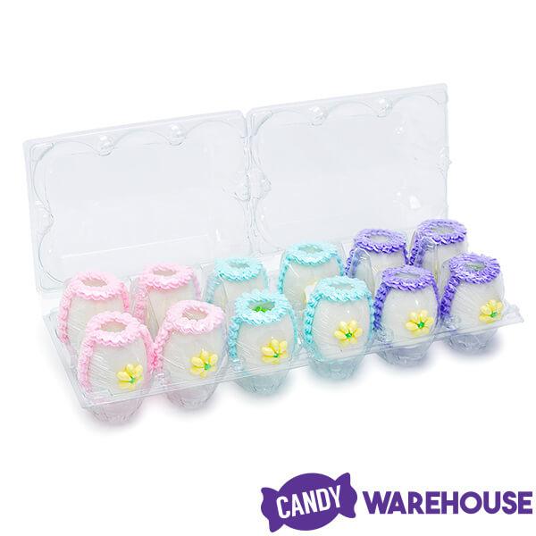 Mini Easter Candy Sugar Eggs: 12-Piece Carton - Candy Warehouse