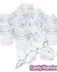 Mini Glass Favor Jars - 1.25-Ounce Canning Jar with Swing Top: 12-Piece Set - Candy Warehouse