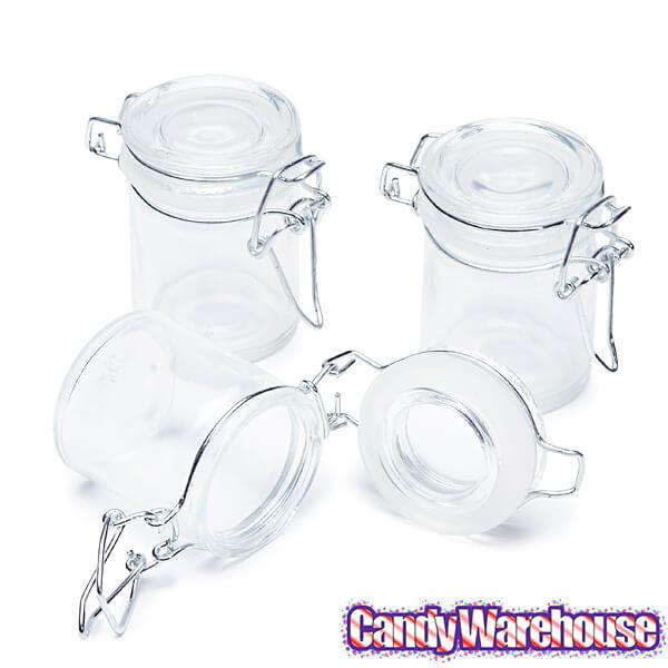 Mini Glass Favor Jars - 1.25-Ounce Canning Jar with Swing Top: 12-Piece Set - Candy Warehouse