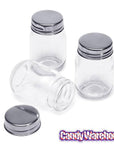 Mini Glass Favor Jars - 2.75-Ounce Mason Jar with Silver Top: 12-Piece Set