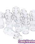 Mini Glass Favor Jars - 2-Ounce Bottle with Swing Top: 12-Piece Set - Candy Warehouse