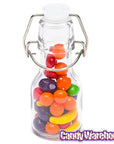 Mini Glass Favor Jars - 2-Ounce Bottle with Swing Top: 12-Piece Set - Candy Warehouse