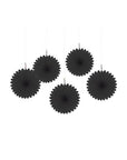 Mini Hanging Fans - Jet Black: 5-Piece Pack