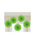 Mini Hanging Fans - Kiwi Green: 5-Piece Pack - Candy Warehouse