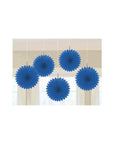 Mini Hanging Fans - Royal Blue: 5-Piece Pack - Candy Warehouse