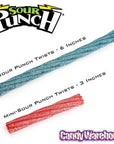 Mini Sour Punch Twists - Wrapped: 210-Piece Tub - Candy Warehouse