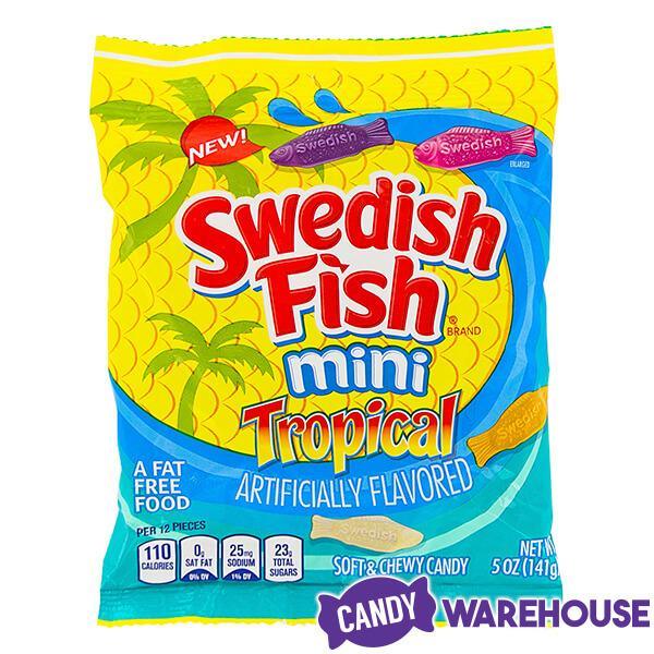 Mini Swedish Fish Candy - Tropical: 3.75LB Box - Candy Warehouse