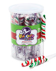 Mini Unicorn Pops Twist Suckers - Christmas: 24-Piece Jar - Candy Warehouse