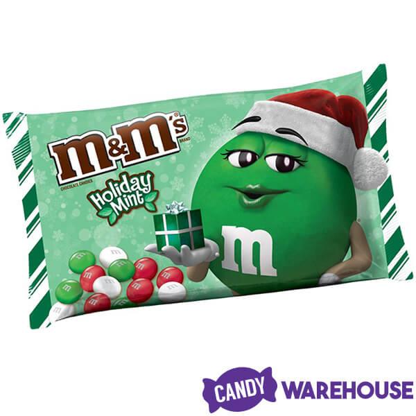 Mint Christmas M&M's Candy: 9.2-Ounce Bag - Candy Warehouse