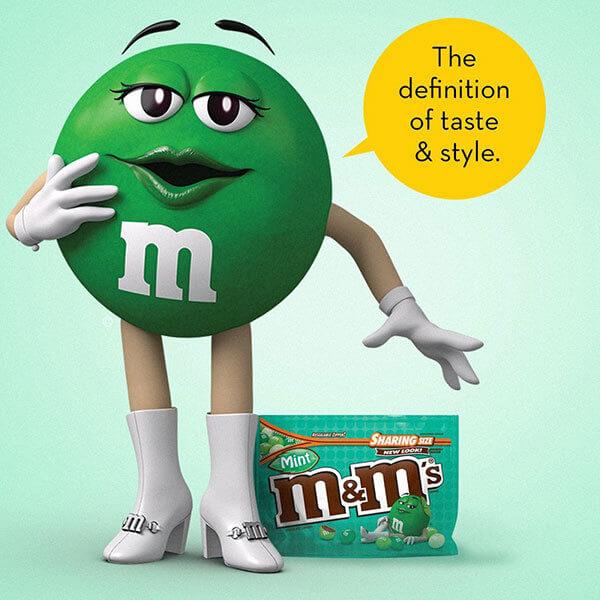 Mint Dark Chocolate M&M's Candy: 9.6-Ounce Bag - Candy Warehouse