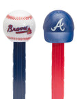 MLB Team Baseball PEZ Candy Packs - Atlanta Braves: 12-Piece Box