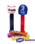 MLB Team Baseball PEZ Candy Packs - Atlanta Braves: 12-Piece Box