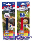 MLB Team Baseball PEZ Candy Packs - Atlanta Braves: 12-Piece Box