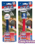 MLB Team Baseball PEZ Candy Packs - Los Angeles Dodgers: 12-Piece Box - Candy Warehouse