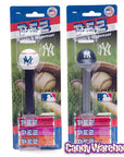 MLB Team Baseball PEZ Candy Packs - New York Yankees: 12-Piece Box - Candy Warehouse