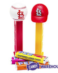 MLB Team Baseball PEZ Candy Packs - St. Louis Cardinals: 12-Piece Box