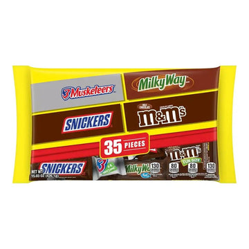 M&M-Mars Fun Size Chocolate Candy Assortment: 35-Piece Bag - Candy Warehouse