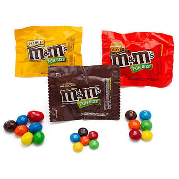 M&M's Candy Fun Size Packs: 115-Piece Bag