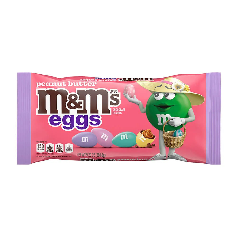 M&M's Peanut Butter Easter Eggs Candy: 9.2-Ounce Bag - Candy Warehouse