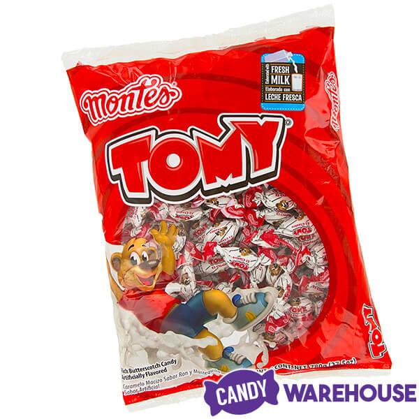 Montes Tomy Rich Butterscotch Hard Candy: 160-Piece Bag - Candy Warehouse