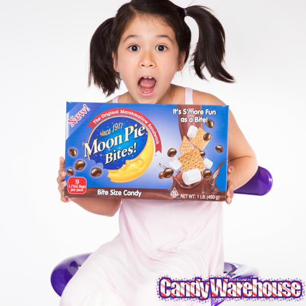 Moon Pie Bites Candy: Giant 1LB Box - Candy Warehouse