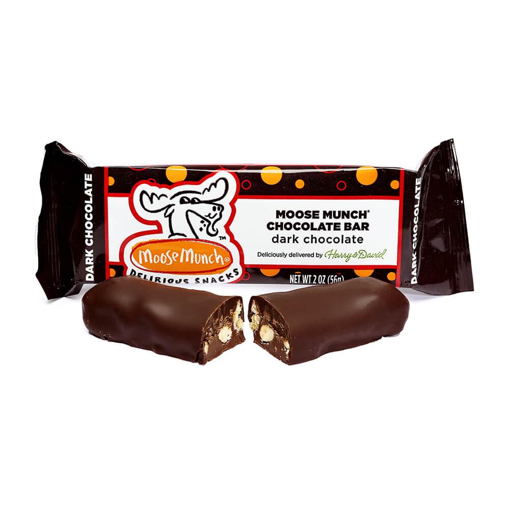 Moose Munch Candy Bars - Dark Chocolate: 6-Piece Box - Candy Warehouse