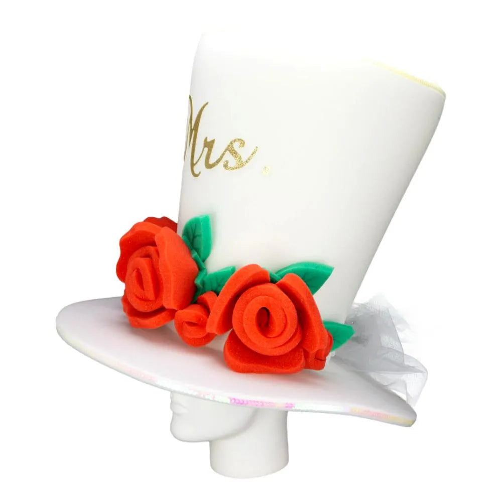 Custom Roses Bride Hat