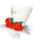 Custom Roses Bride Hat