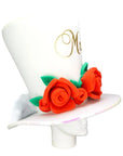 Custom Roses Bride Hat