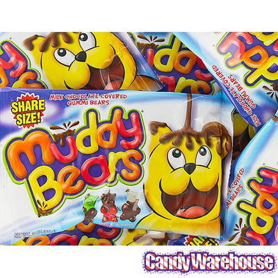 Muddy Bears Chocolate Covered Gummy Bears Candy: Giant 1LB Box – Candy ...